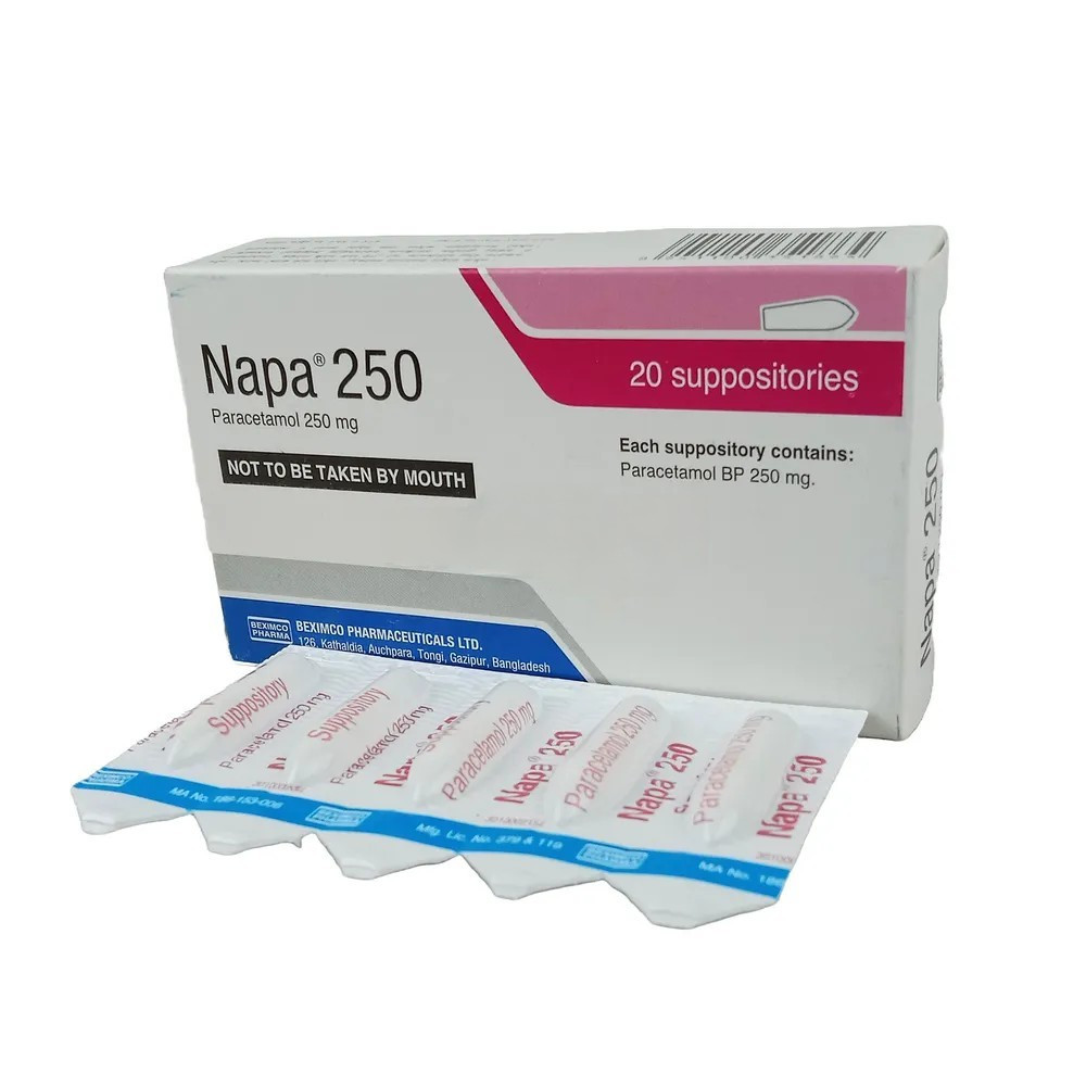 Suppository Napa 250mg (20pcs)