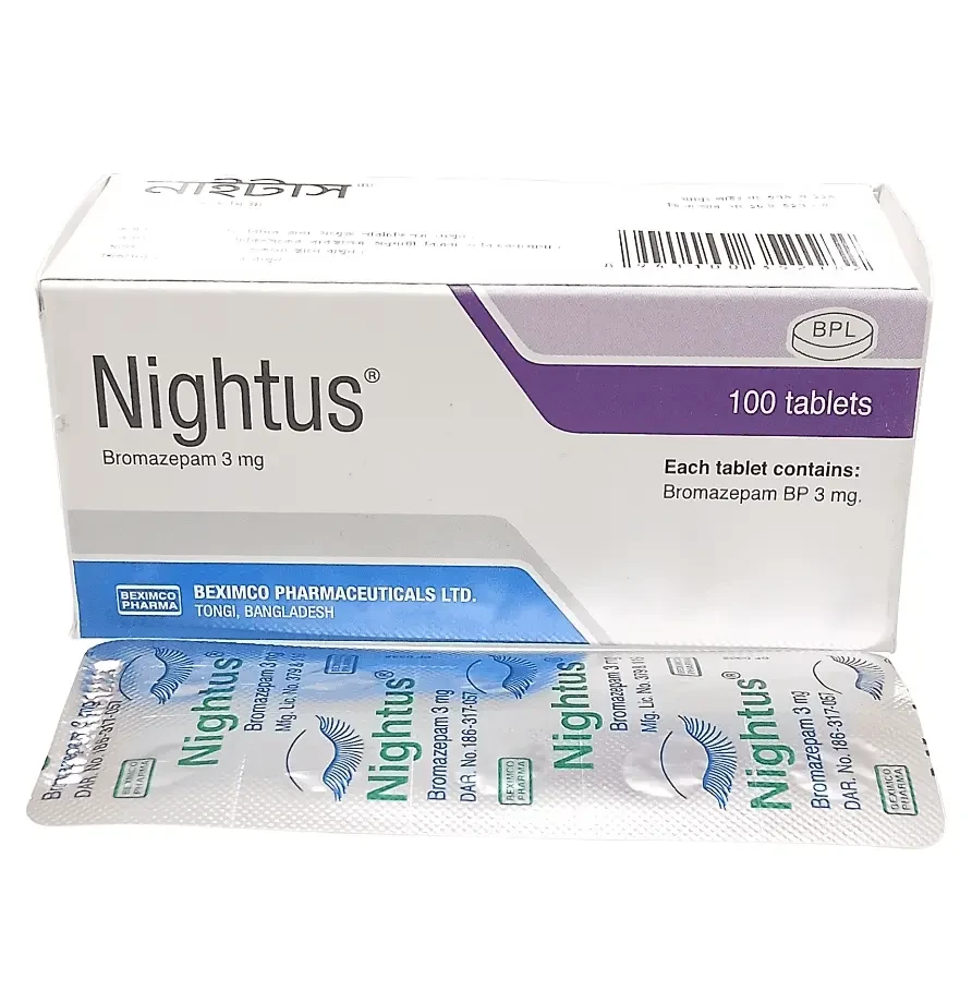 Tablet Nightus 3mg (100pcs)
