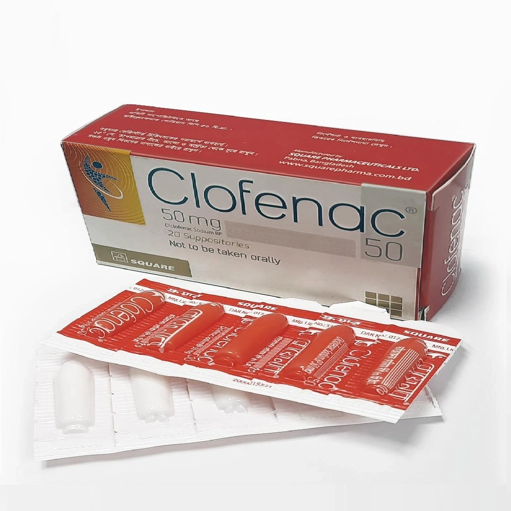 Suppository  Clofenac 50mg (20pcs)