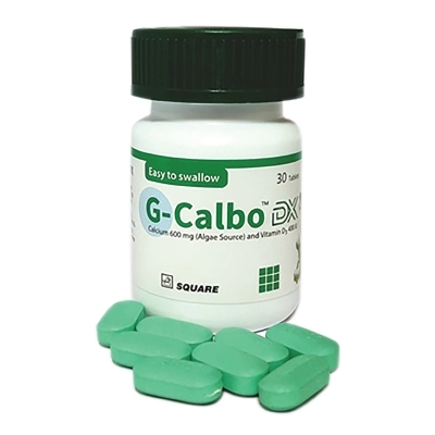 Tablet G-Calbo DX 600mg+400iu (POT) (30pcs)