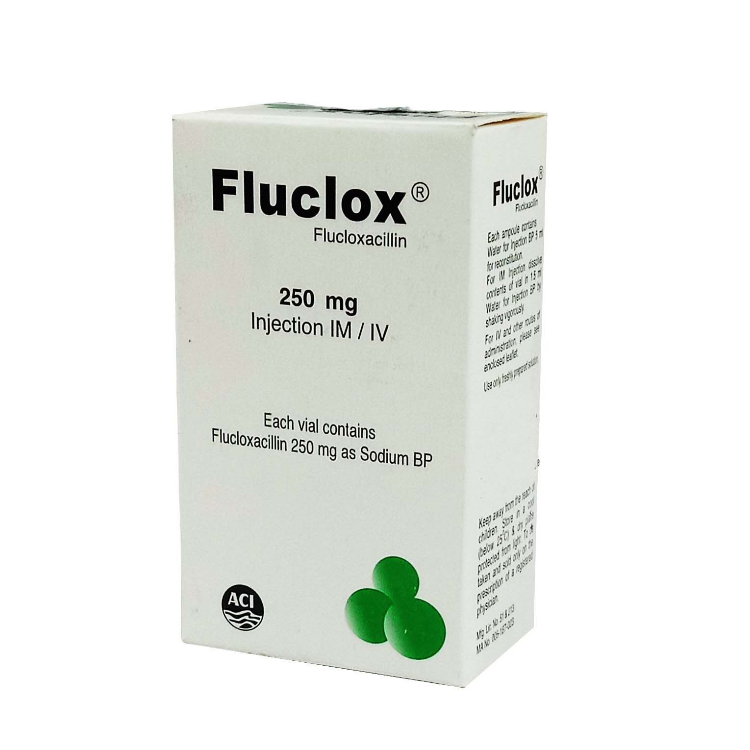 Injection Fluclox 250mg/vail (IM/IV)