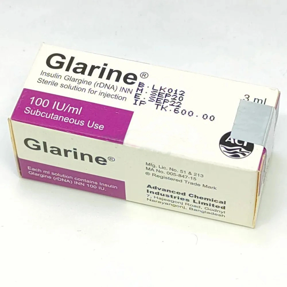 Injection Glarine 100iu/ml(3ml vail)