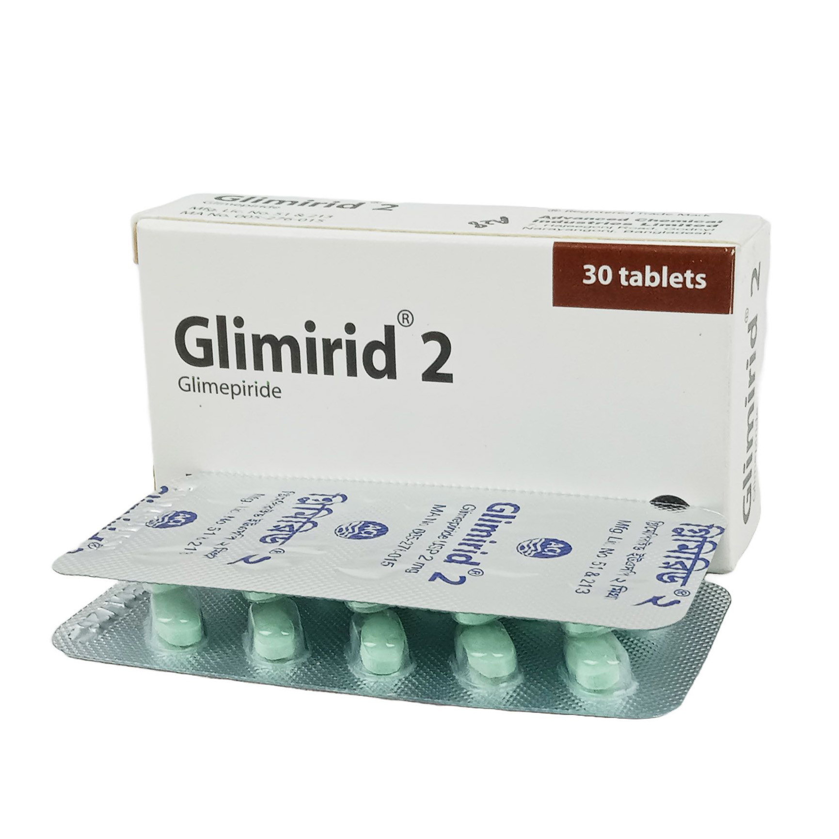 Tablet Glimirid 2mg (30pcs)