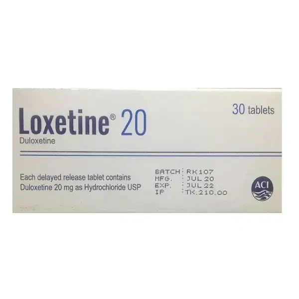 Tablet Loxetine 20mg (30pcs)