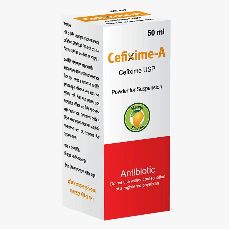 Syrup Cefixime-A 50ml (Powder for suspension)
