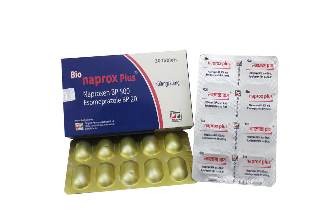Tablet BioNaprox Plus 500mg+20mg (30pcs)