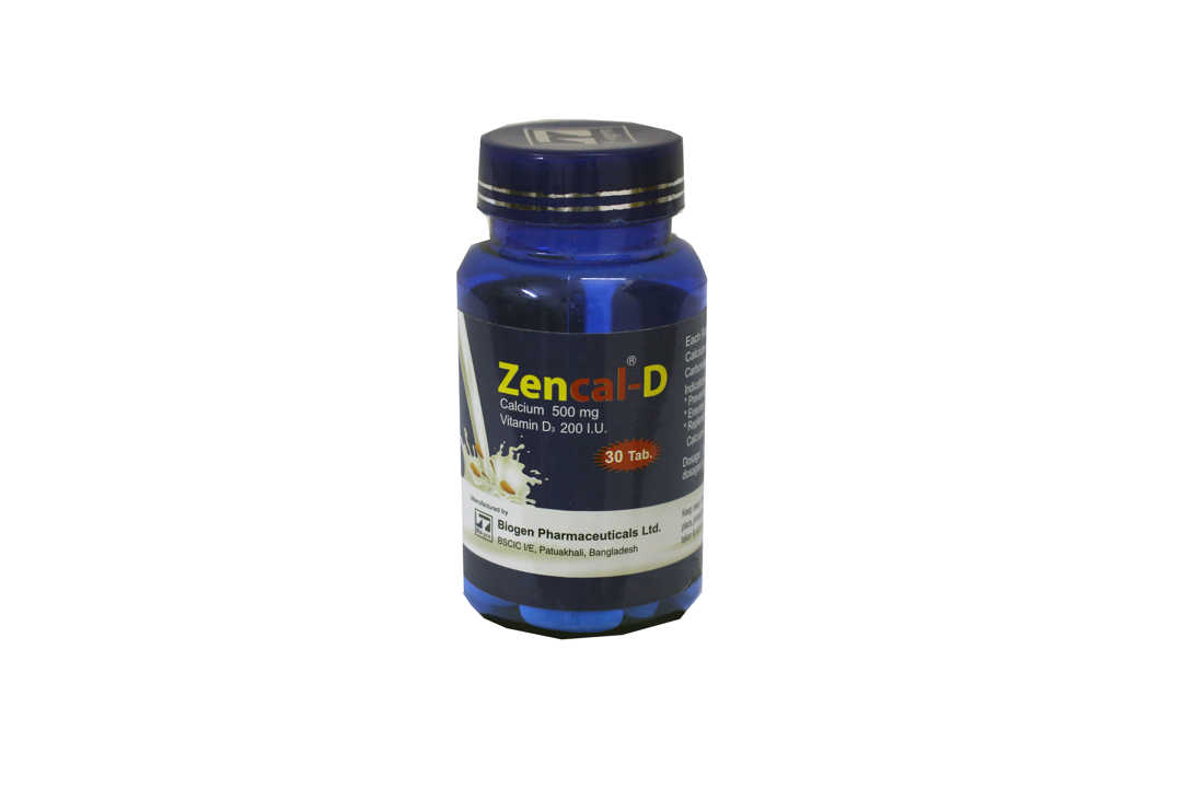Tablet Zencal-D 500mg+200iu (30pcs) (POT)