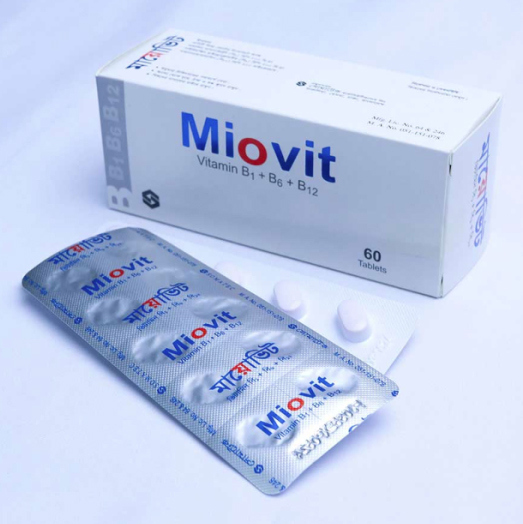 Tablet Miovit 100mg+200mg+200mcg (60pcs)