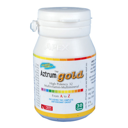 Tablet Aztrum Gold (POT) (30pcs) (Multivitamin+Multimineral) (Apex)