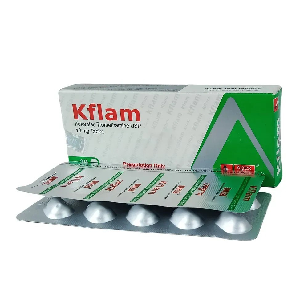 Tablet Kflam 10mg (30pcs) (Ketorolac Apex)