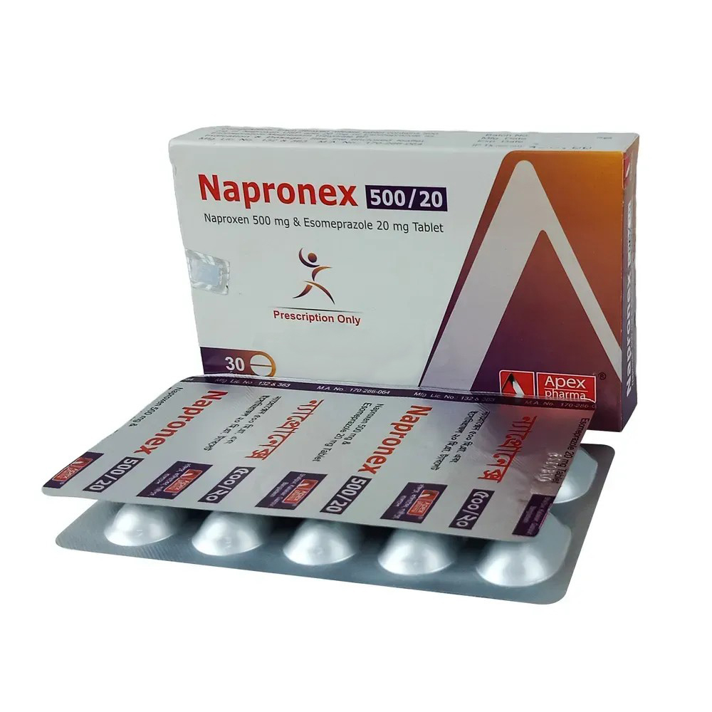 Tablet Napronex 500mg+20mg (30pcs)
