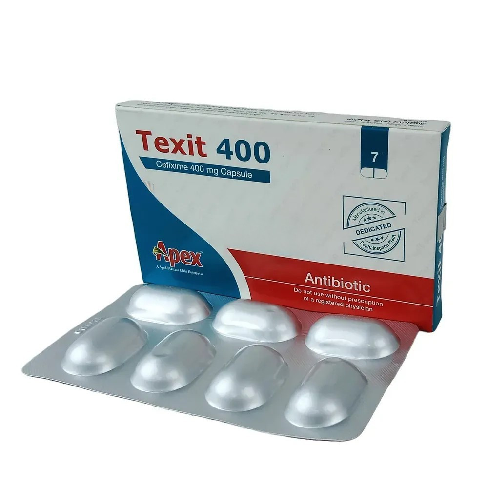 Capsule Texit 400mg (7pcs) (Cefixime Apex)