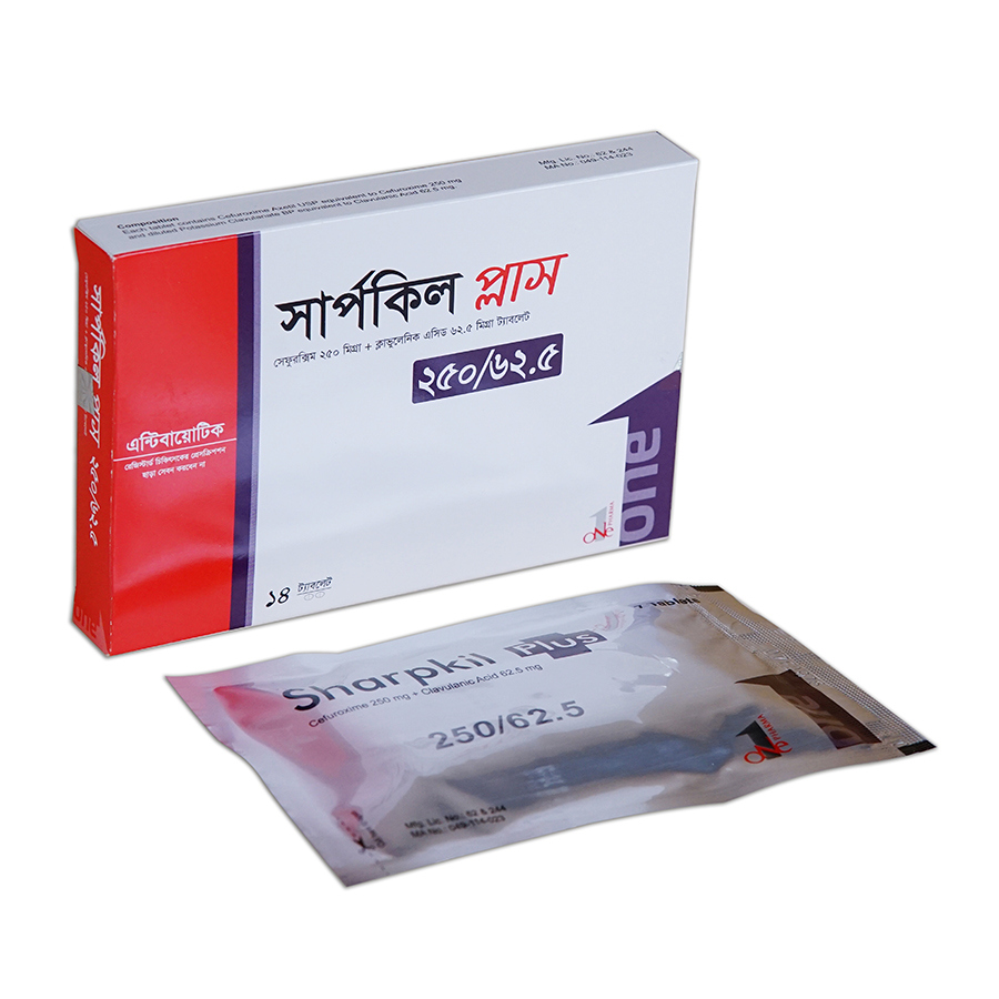 Tablet Sharpkil Plus 250mg+62.5mg (14pcs)