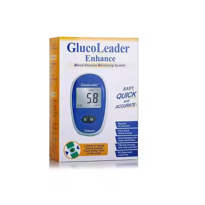 Glucoleader_Enhance- Taiwan Diigital Blood Glucose Monitor (Blue)